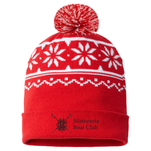 CAP AMERICA USA Made Snowflake Beanie - Embroidered Logo Thumbnail