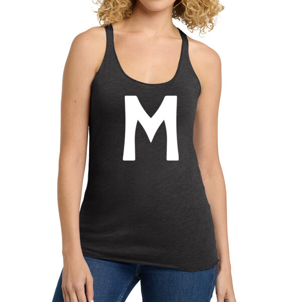 Next Level Apparel Womens Tri Blend Racerback Tank - Printed Logo Thumbnail