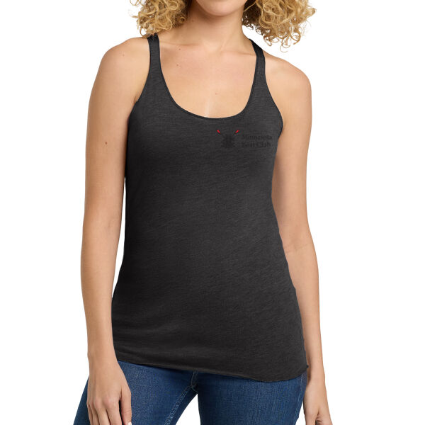 Next Level Apparel Womens Tri Blend Racerback Tank - Printed Logo Thumbnail