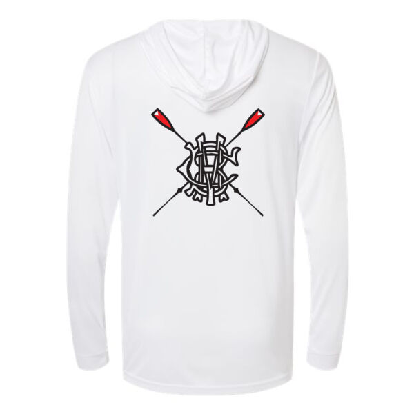 Paragon - Unisex Bahama Performance Hooded Long Sleeve T-Shirt - Printed Logo Thumbnail