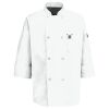 Eight Pearl Button Chef Coat with Thermometer Pocket Thumbnail