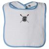 Infant Contrast Trim Terry Bib Thumbnail