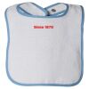 Infant Contrast Trim Terry Bib Thumbnail